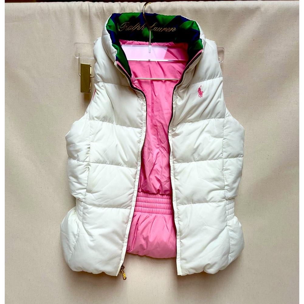 Ralph Lauren Girls Puffer Reversible Vest
